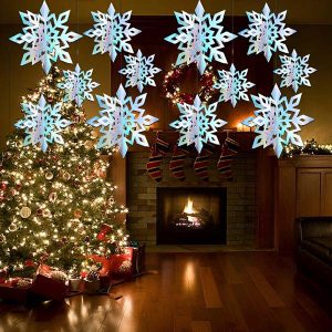 3D Холографски снежинки (6 парчиња) | HOLOFLAKE