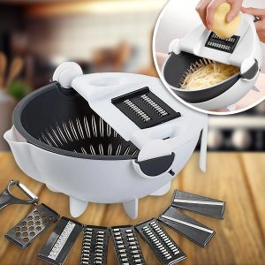 9 во 1 Сечило за зеленчук со кошничка за исцедување | SORTEX