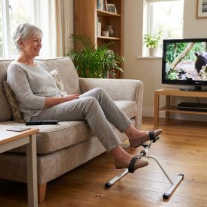 Мини тренажер со педали за биро, тросед и стол - раце и нозе, прилагодлив отпор, до 150 kg | PEDALORA